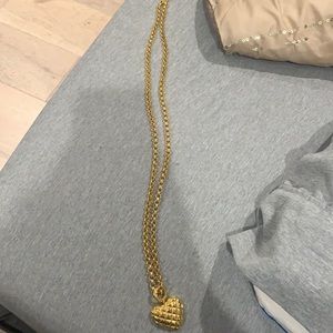 Gold heart necklace vintage